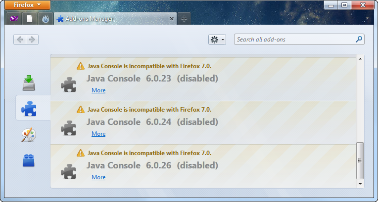 Java Consoles in Firefox