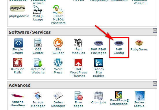cPanel in bluehost