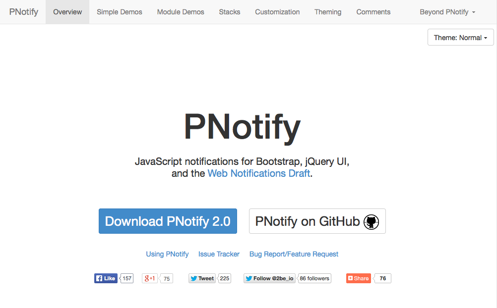 PNotify website